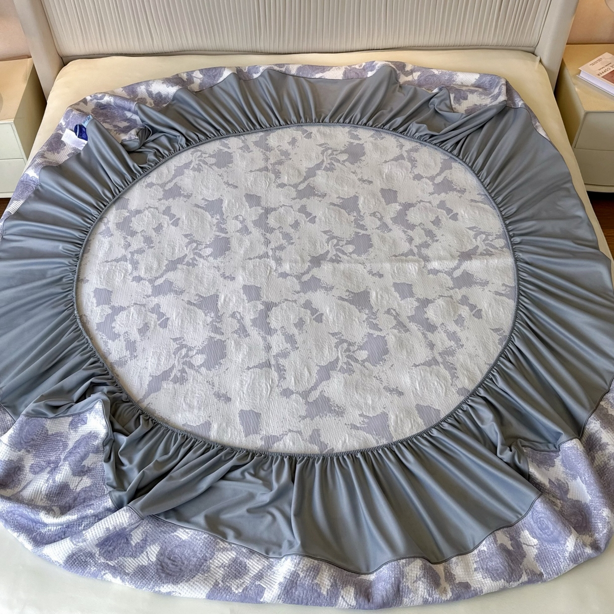 91家纺网 家纺一手货源 找家纺 （总）兜米家居 2026春夏新款韩国冷感科技PE软凉席垫三件套【床笠款】