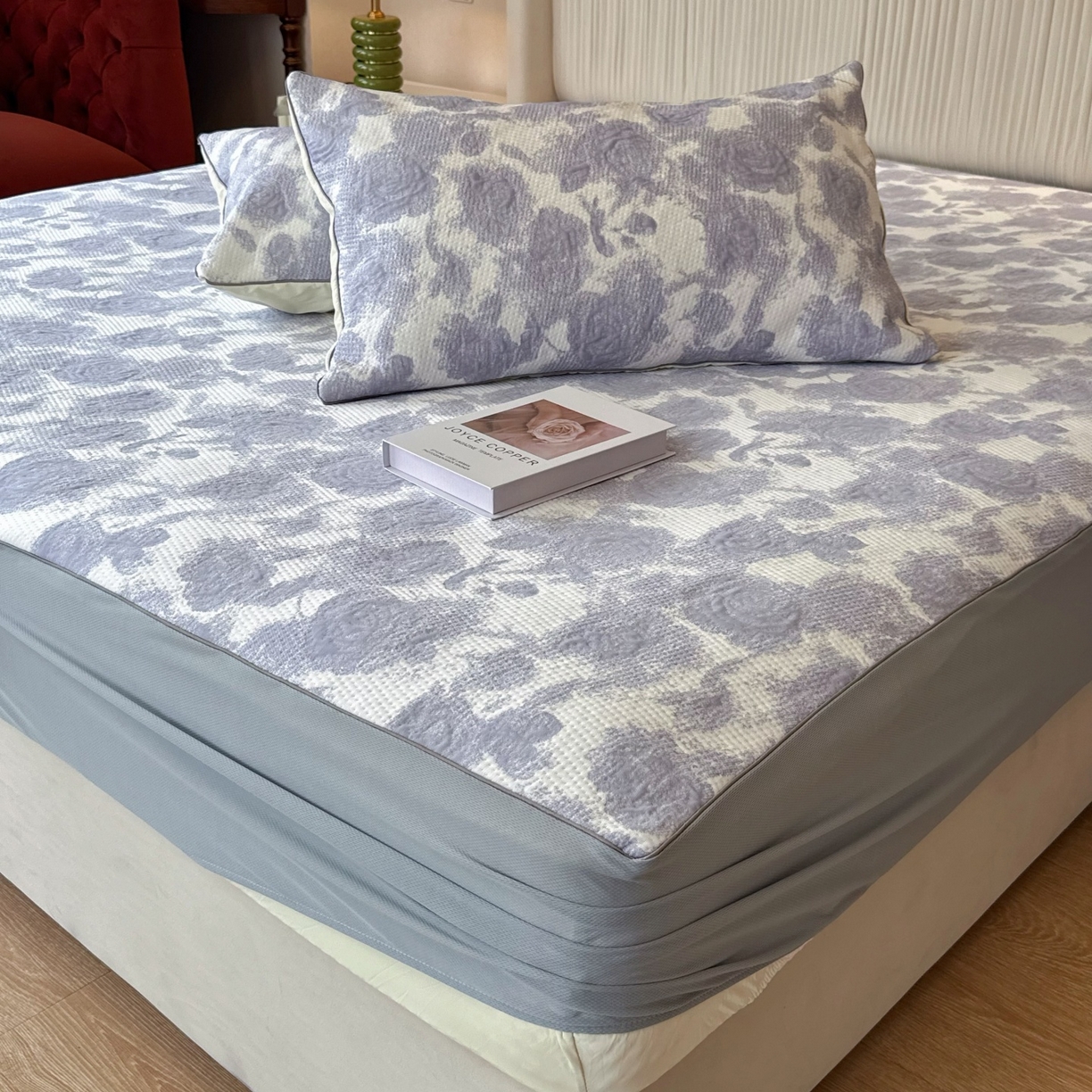 91家纺网 家纺一手货源 找家纺 （总）兜米家居 2026春夏新款韩国冷感科技PE软凉席垫三件套【床笠款】