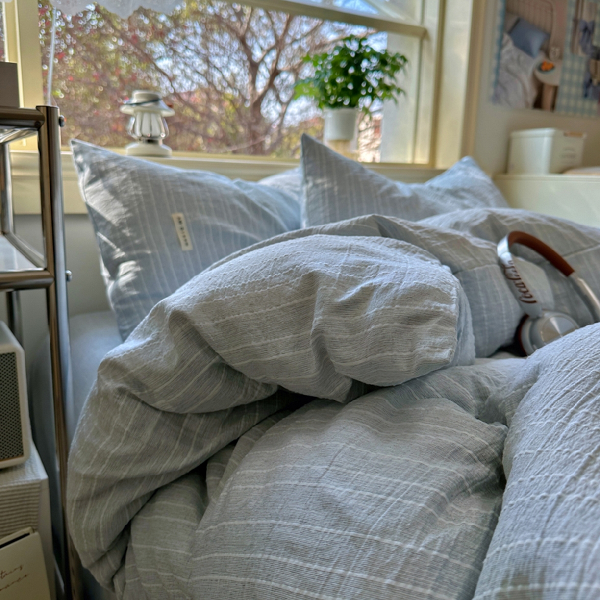 91家纺网 家纺一手货源 找家纺 阿曼达 2026新款简约素色亚麻风纯色无印四件套-素然 素然-中兰