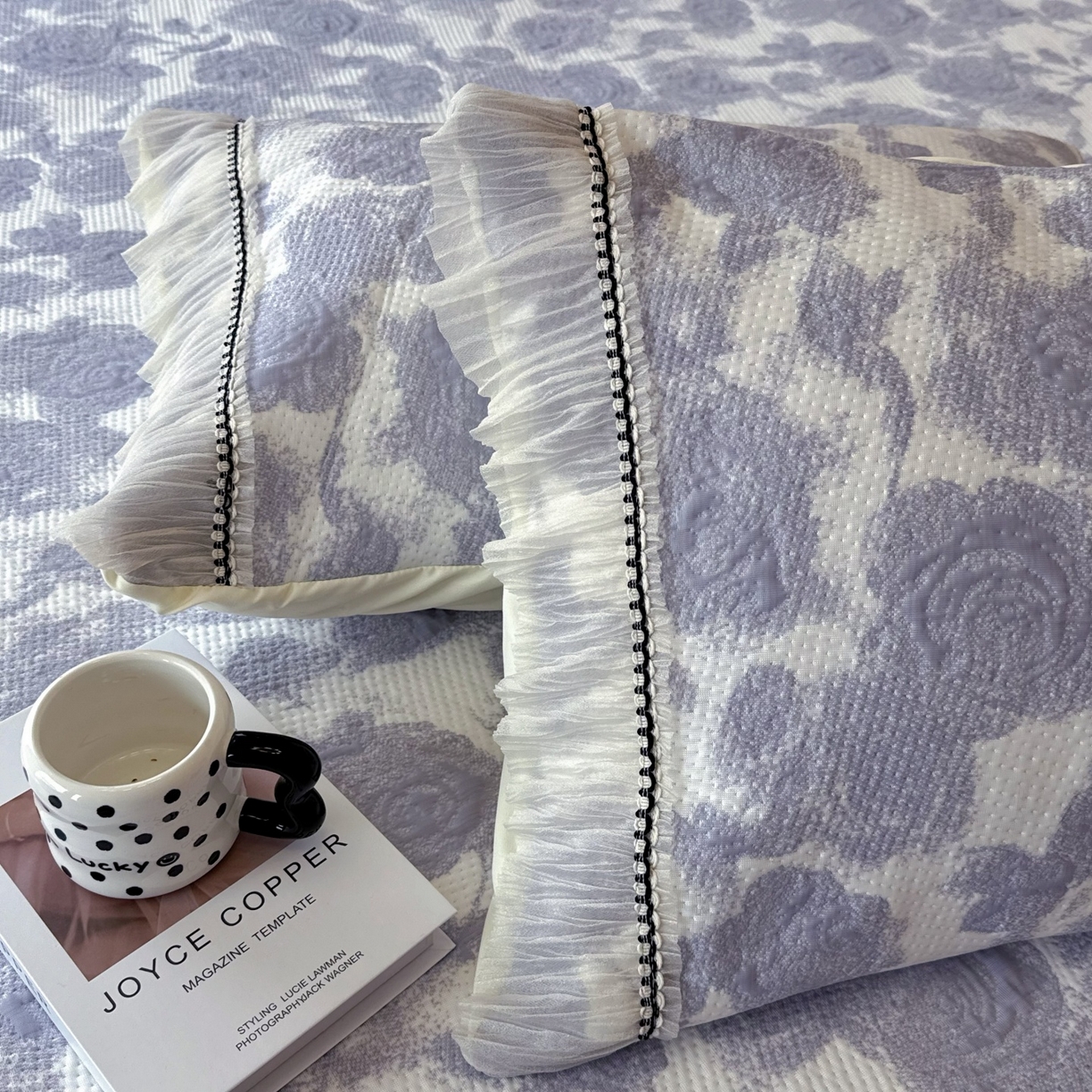 91家纺网 家纺一手货源 找家纺 兜米家居 2026春夏新款韩国冷感科技PE软凉席垫【床裙款】 床裙款-玫瑰紫