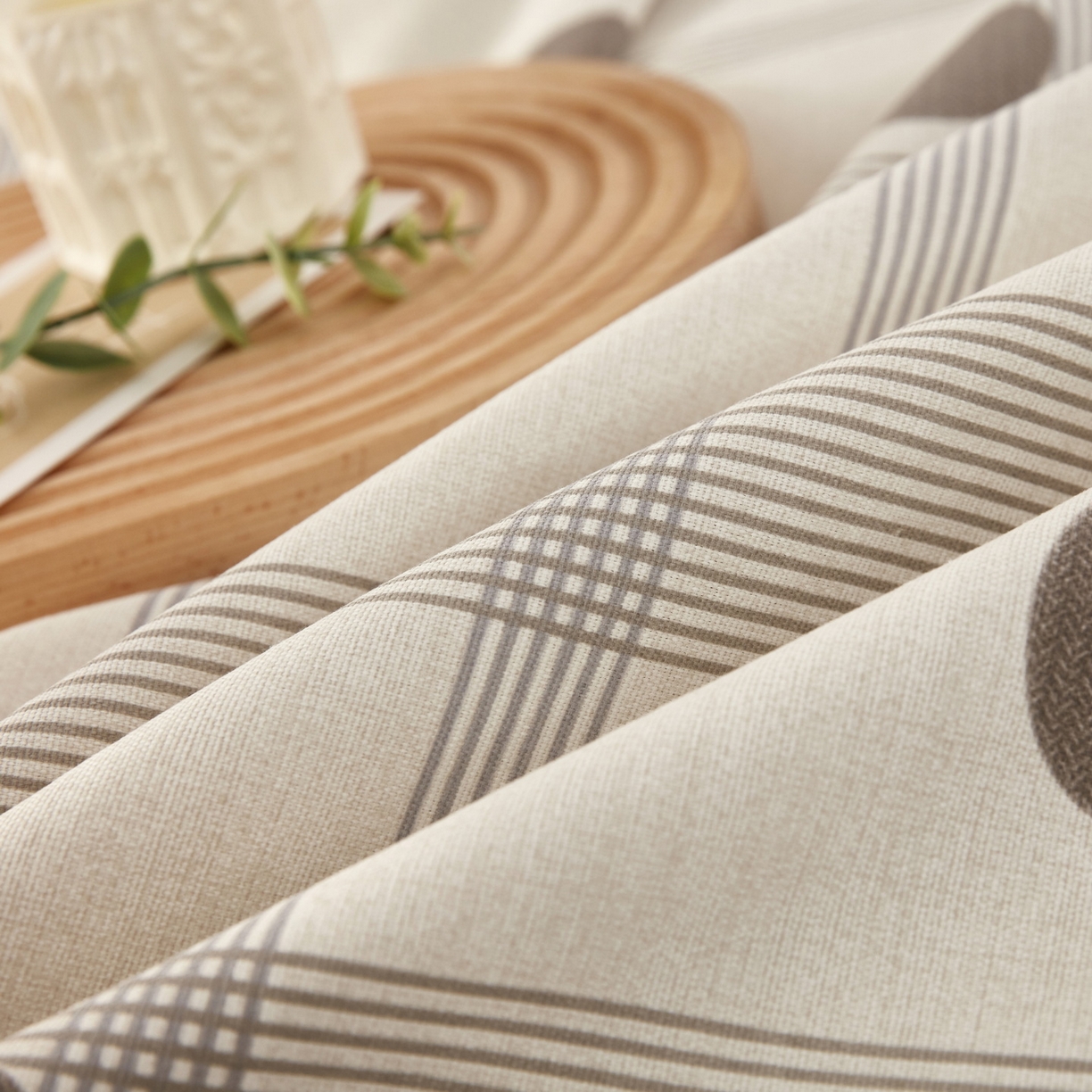 91家纺网 家纺一手货源 找家纺 美丽折家纺 2026春夏新款原棉老粗布单床单床单单件床单三件套 波点奶荼