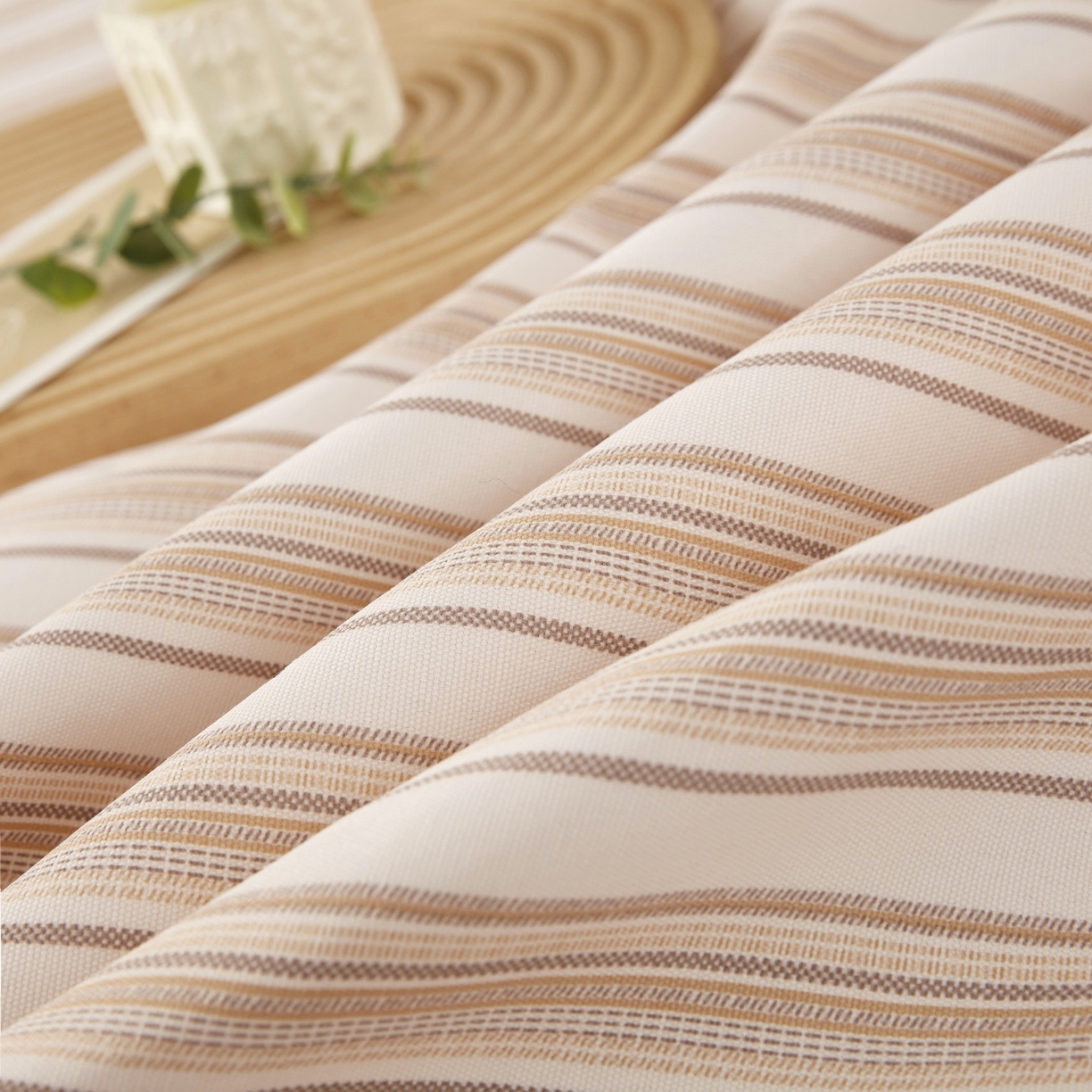 91家纺网 家纺一手货源 找家纺 美丽折家纺 2026春夏新款原棉老粗布单床单床单单件床单三件套 条纹-粉