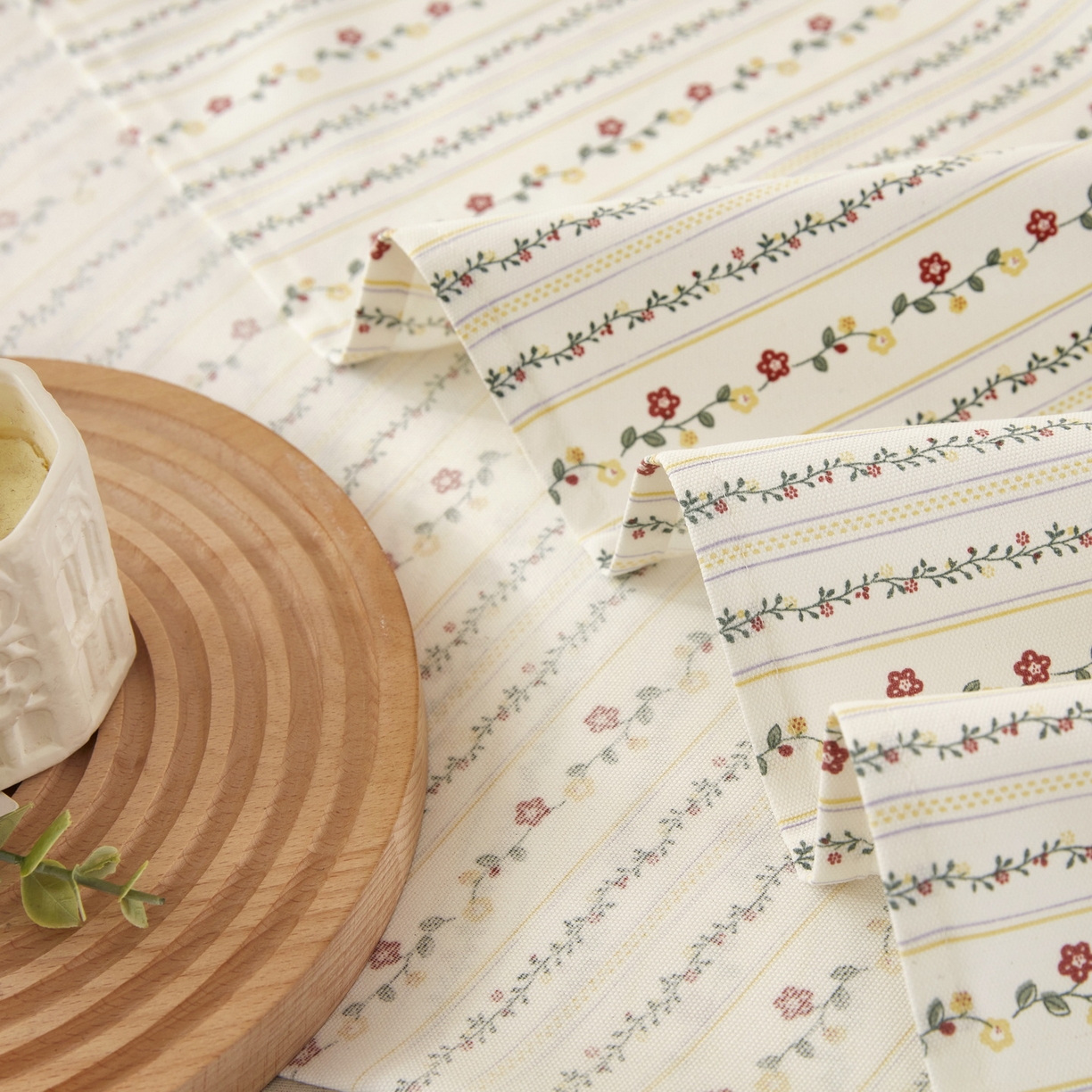 91家纺网 家纺一手货源 找家纺 美丽折家纺 2026春夏新款原棉老粗布单床单床单单件床单三件套 风雅玫瑰