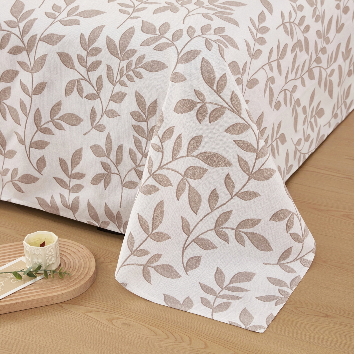 91家纺网 家纺一手货源 找家纺 美丽折家纺 2026春夏新款原棉老粗布单床单床单单件床单三件套 知秋