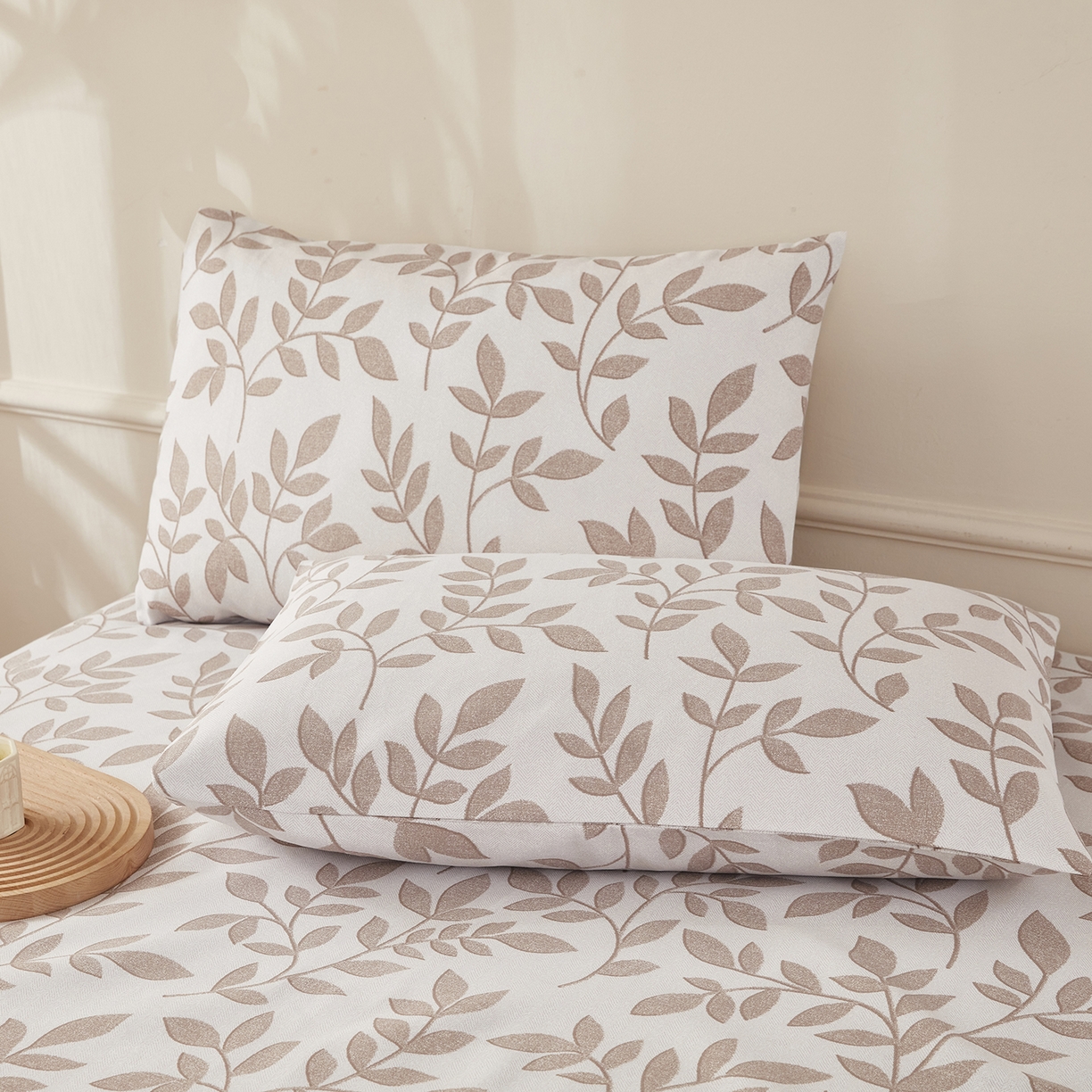 91家纺网 家纺一手货源 找家纺 美丽折家纺 2026春夏新款原棉老粗布单床单床单单件床单三件套 知秋