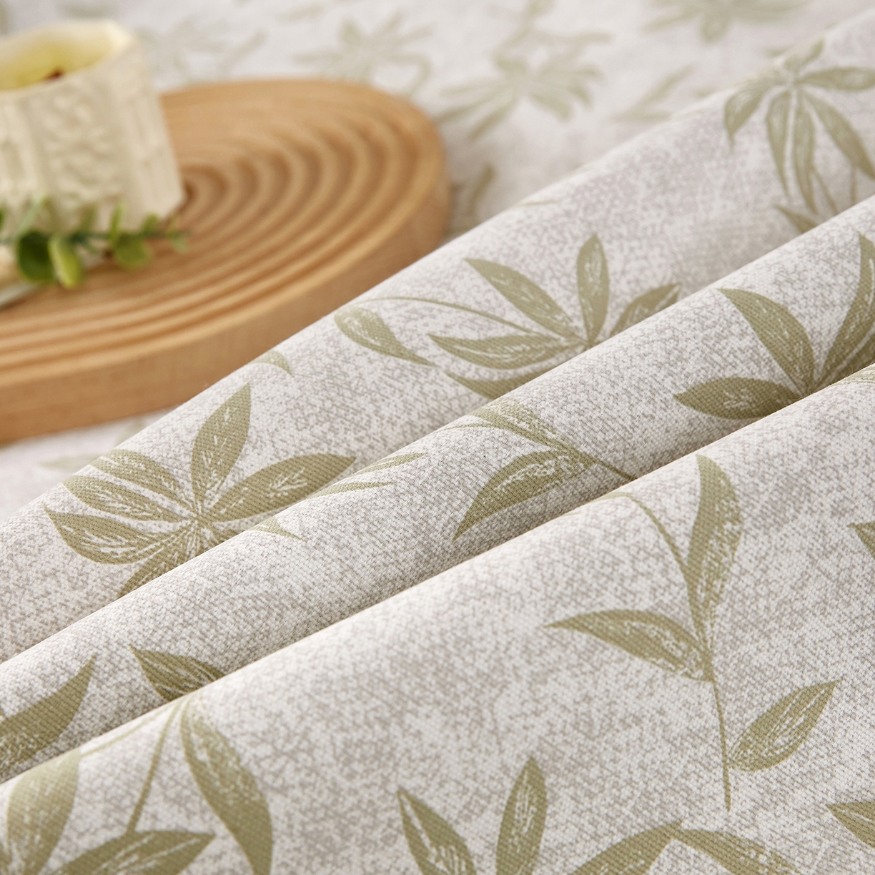 91家纺网 家纺一手货源 找家纺 美丽折家纺 2026春夏新款原棉老粗布单床单床单单件床单三件套 绿影