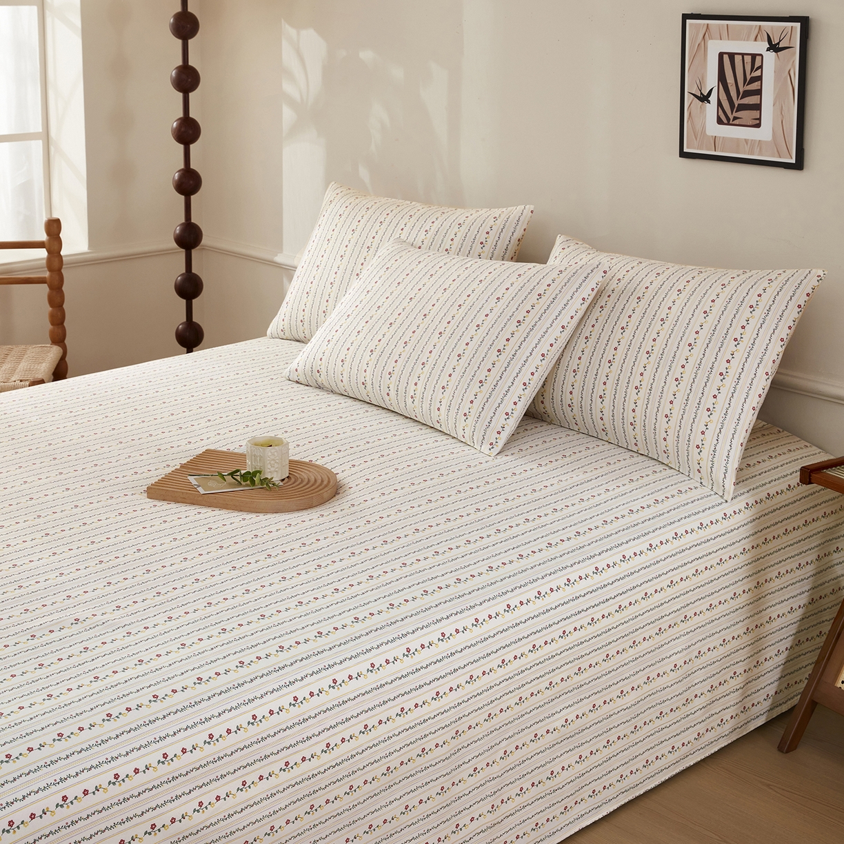 91家纺网 家纺一手货源 找家纺 （总）美丽折家纺 2026春夏新款原棉老粗布单床单床单单件床单三件套