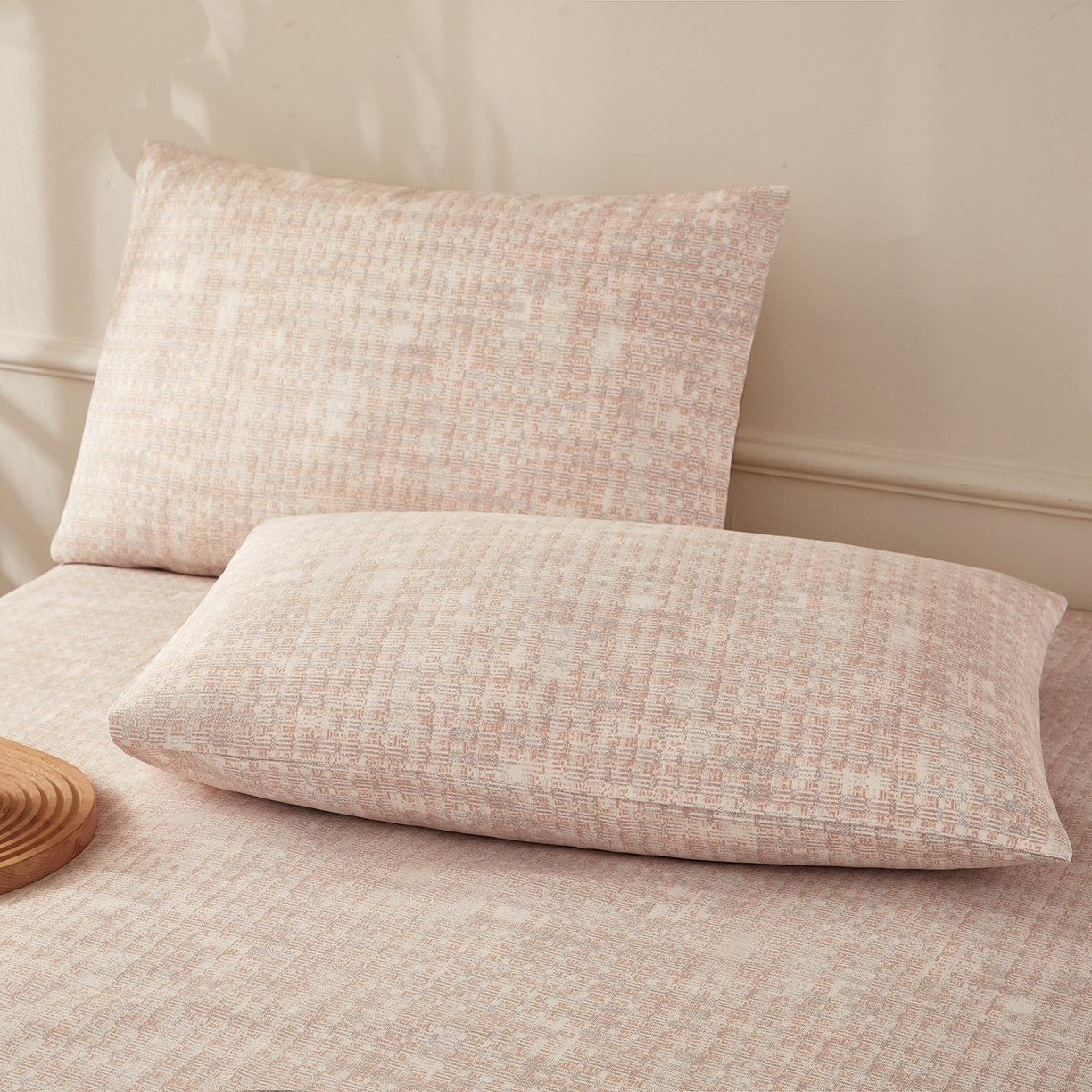 91家纺网 家纺一手货源 找家纺 美丽折家纺 2026春夏新款原棉老粗布单床单床单单件床单三件套 柔格