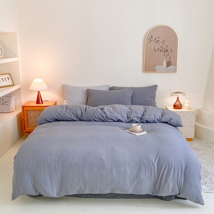 91家纺网 家纺一手货源 找家纺 （总）瑜珠家纺 2026新款水洗棉提花四件套-绵屿