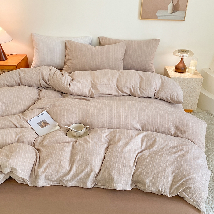 91家纺网 家纺一手货源 找家纺 （总）瑜珠家纺 2026新款水洗棉提花四件套-绵屿