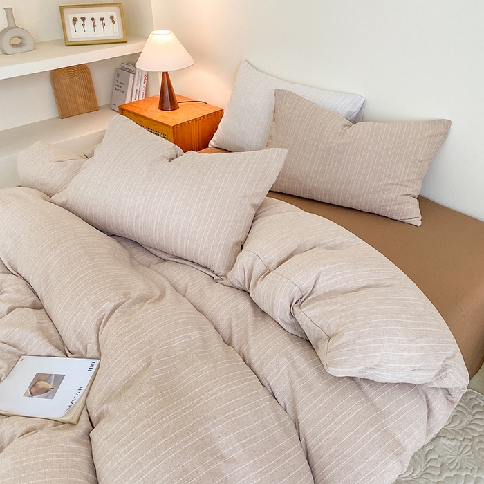 91家纺网 家纺一手货源 找家纺 （总）瑜珠家纺 2026新款水洗棉提花四件套-绵屿