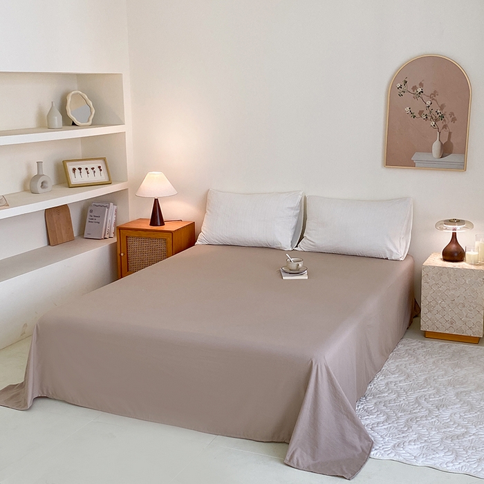 91家纺网 家纺一手货源 找家纺 瑜珠家纺 2026新款水洗棉提花四件套-绵屿 绵屿-米白