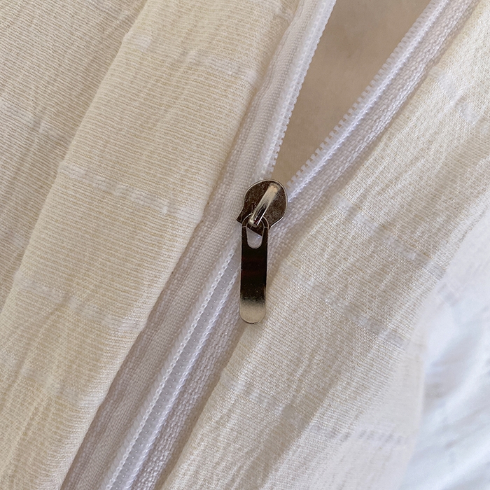 91家纺网 家纺一手货源 找家纺 瑜珠家纺 2026新款水洗棉提花四件套-绵屿 绵屿-米白