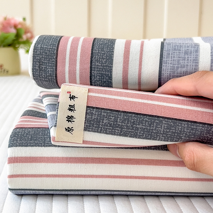 91家纺网 家纺一手货源 找家纺 芃成家纺 2026新款老粗布单床单 艾森