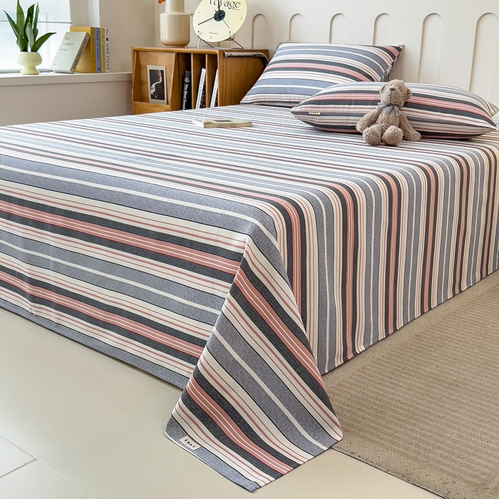 91家纺网 家纺一手货源 找家纺 芃成家纺 2026新款老粗布单床单 艾森