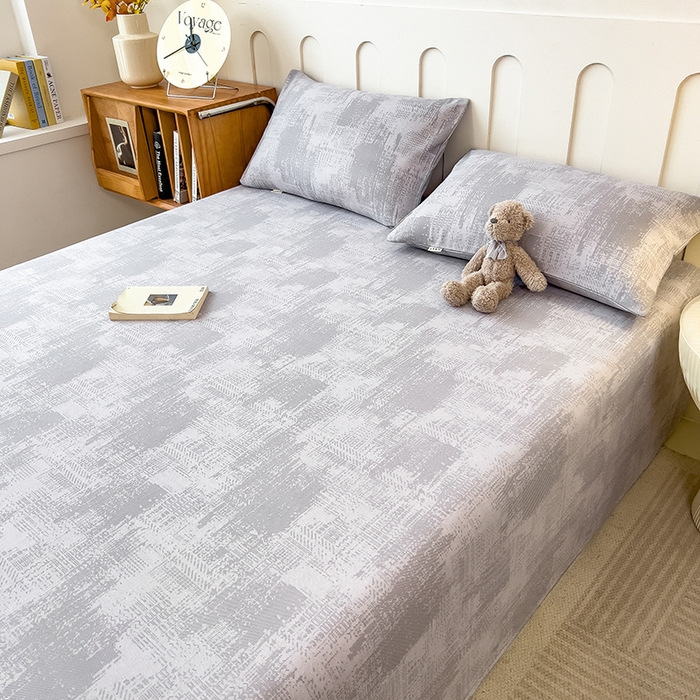 91家纺网 家纺一手货源 找家纺 芃成家纺 2026新款老粗布单床单 凡克-灰