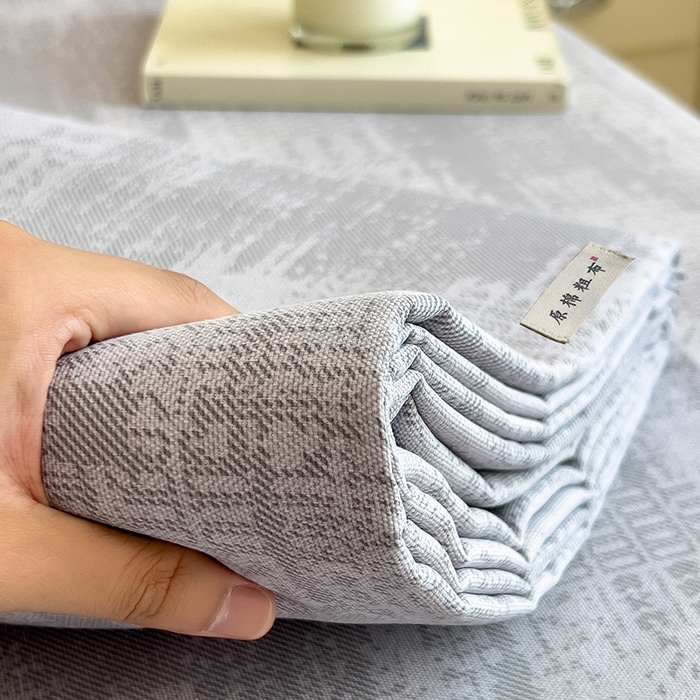 91家纺网 家纺一手货源 找家纺 芃成家纺 2026新款老粗布单床单 凡克-灰