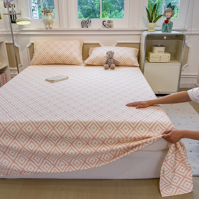 91家纺网 家纺一手货源 找家纺 芃成家纺 2026新款老粗布单床单 回忆