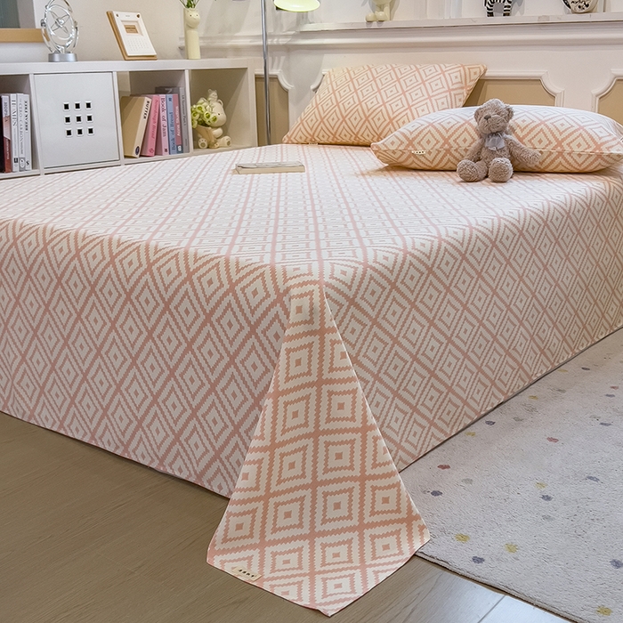 91家纺网 家纺一手货源 找家纺 芃成家纺 2026新款老粗布单床单 回忆