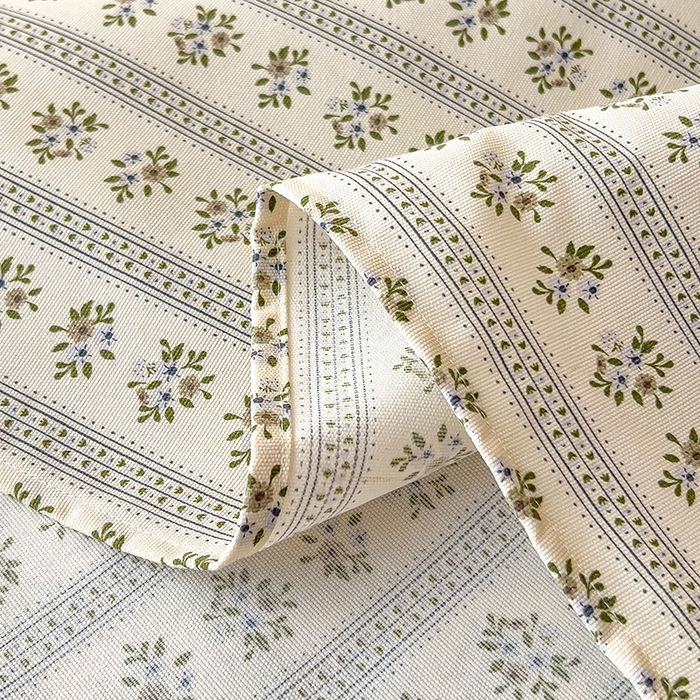 91家纺网 家纺一手货源 找家纺 芃成家纺 2026新款老粗布单床单 蓝色碎花