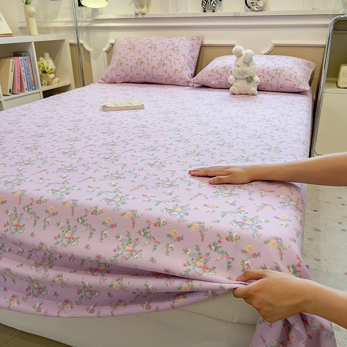 91家纺网 家纺一手货源 找家纺 芃成家纺 2026新款老粗布单床单 罗蔓