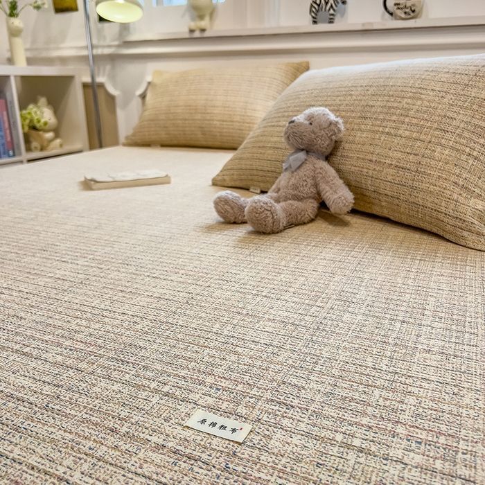 91家纺网 家纺一手货源 找家纺 芃成家纺 2026新款老粗布单床单 明沙