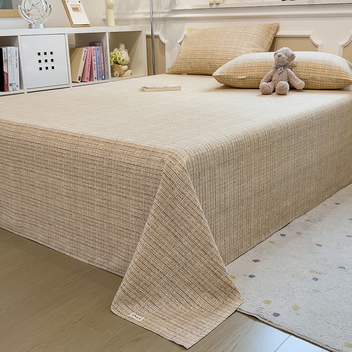 91家纺网 家纺一手货源 找家纺 芃成家纺 2026新款老粗布单床单 明沙