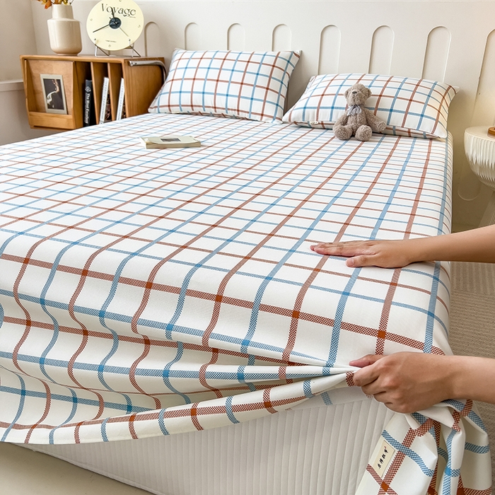 91家纺网 家纺一手货源 找家纺 芃成家纺 2026新款老粗布单床单 绅士品格