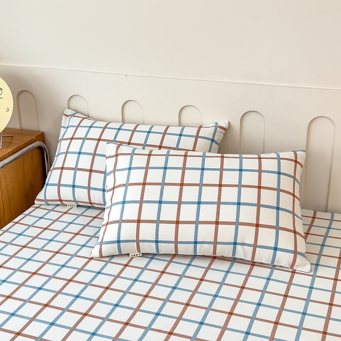 91家纺网 家纺一手货源 找家纺 芃成家纺 2026新款老粗布单床单 绅士品格