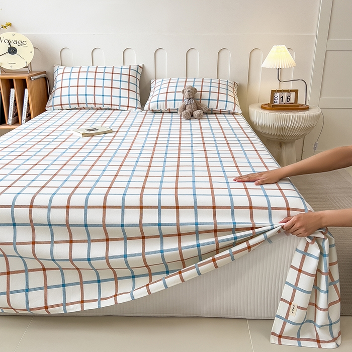 91家纺网 家纺一手货源 找家纺 芃成家纺 2026新款老粗布单床单 绅士品格