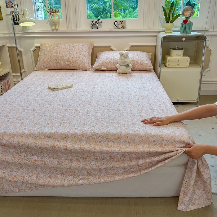 91家纺网 家纺一手货源 找家纺 芃成家纺 2026新款老粗布单床单 西西里