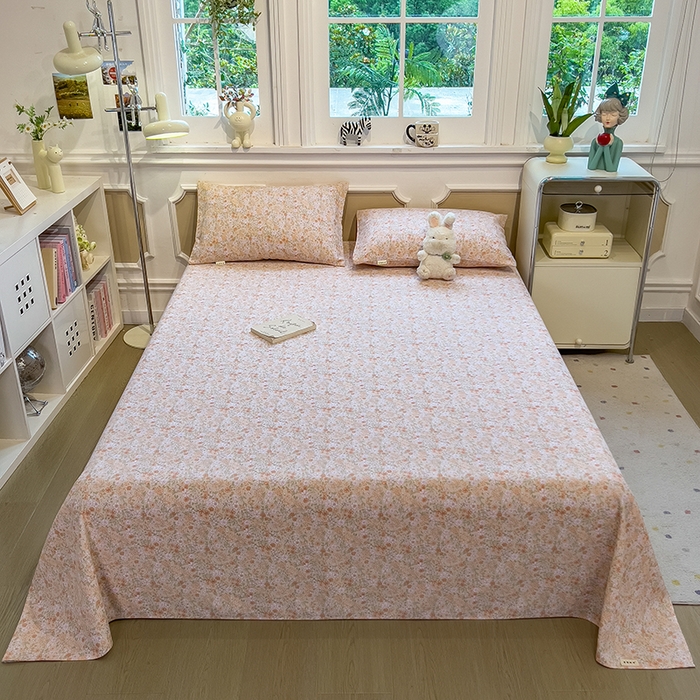 91家纺网 家纺一手货源 找家纺 芃成家纺 2026新款老粗布单床单 西西里