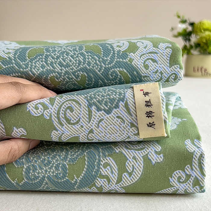 91家纺网 家纺一手货源 找家纺 芃成家纺 2026新款老粗布单床单 夏洛特