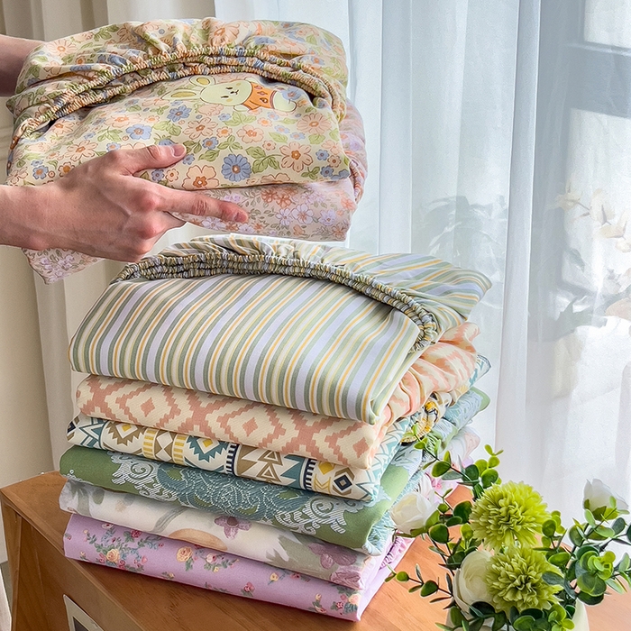 91家纺网 家纺一手货源 找家纺 （总）芃成家纺 2026新款老粗布单床笠