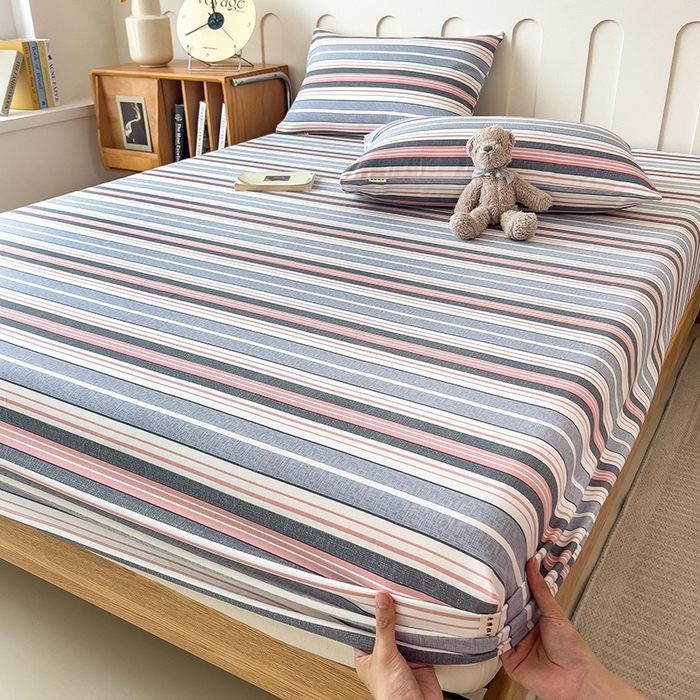 91家纺网 家纺一手货源 找家纺 芃成家纺 2026新款老粗布单床笠 艾森