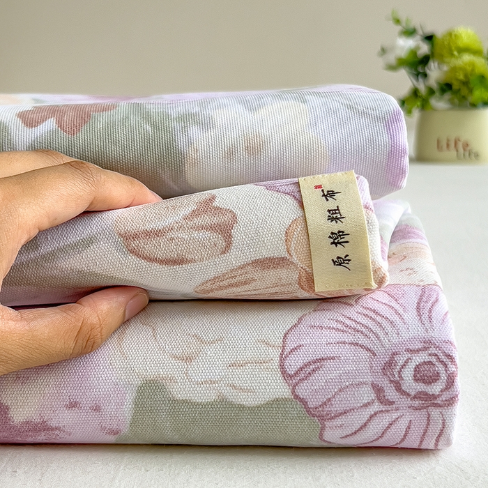 91家纺网 家纺一手货源 找家纺 芃成家纺 2026新款老粗布单床笠 爱莎