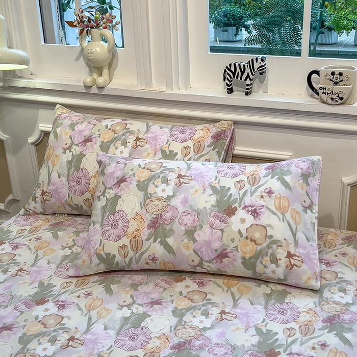 91家纺网 家纺一手货源 找家纺 芃成家纺 2026新款老粗布单床笠 爱莎