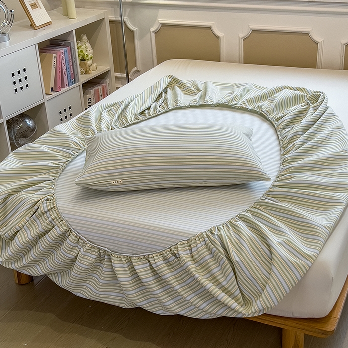 91家纺网 家纺一手货源 找家纺 芃成家纺 2026新款老粗布单床笠 北望