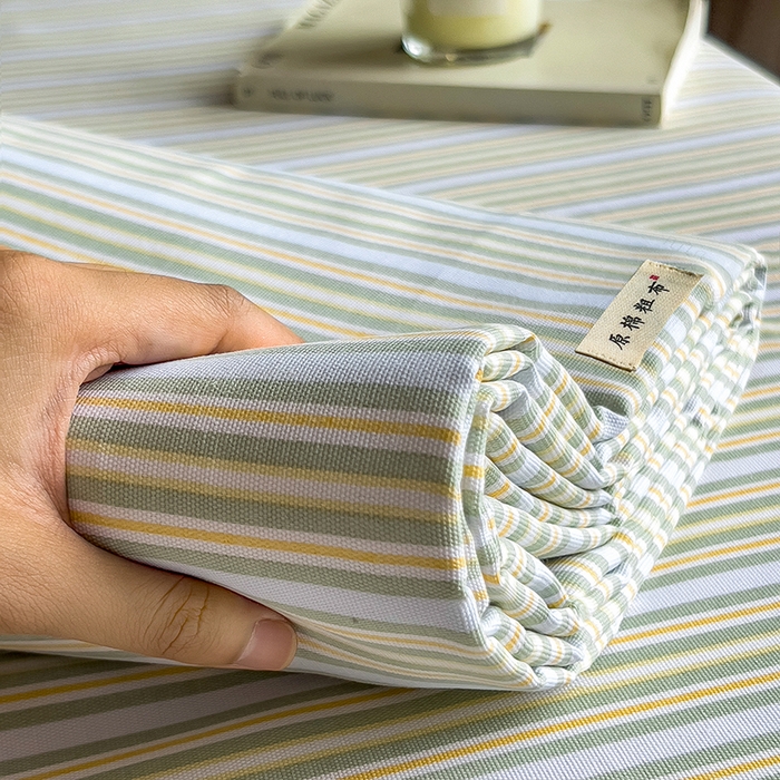 91家纺网 家纺一手货源 找家纺 芃成家纺 2026新款老粗布单床笠 北望