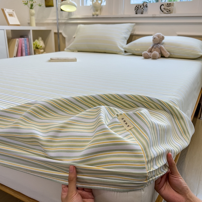 91家纺网 家纺一手货源 找家纺 芃成家纺 2026新款老粗布单床笠 北望