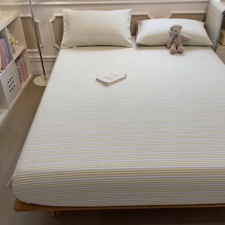 91家纺网 家纺一手货源 找家纺 芃成家纺 2026新款老粗布单床笠 北望