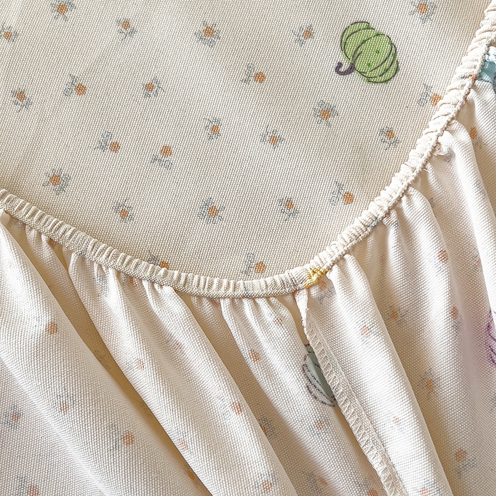 91家纺网 家纺一手货源 找家纺 芃成家纺 2026新款老粗布单床笠 彩色南瓜