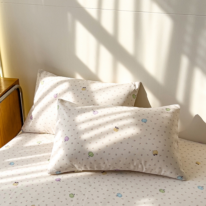 91家纺网 家纺一手货源 找家纺 芃成家纺 2026新款老粗布单床笠 彩色南瓜