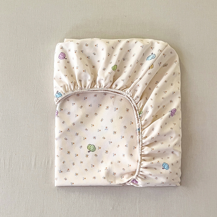 91家纺网 家纺一手货源 找家纺 芃成家纺 2026新款老粗布单床笠 彩色南瓜