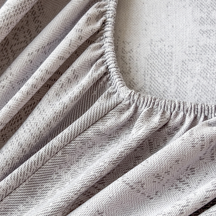 91家纺网 家纺一手货源 找家纺 芃成家纺 2026新款老粗布单床笠 凡克-灰