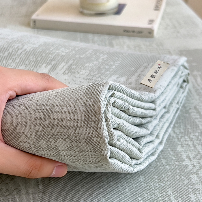 91家纺网 家纺一手货源 找家纺 芃成家纺 2026新款老粗布单床笠 凡克-绿