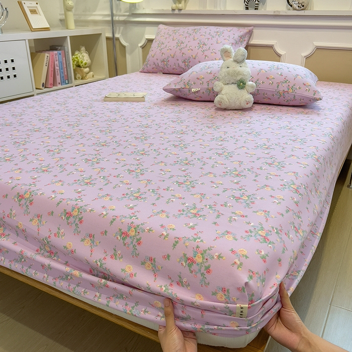 91家纺网 家纺一手货源 找家纺 芃成家纺 2026新款老粗布单床笠 罗蔓