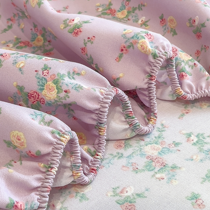 91家纺网 家纺一手货源 找家纺 芃成家纺 2026新款老粗布单床笠 罗蔓