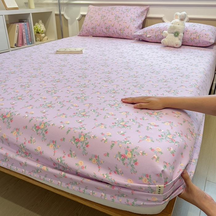 91家纺网 家纺一手货源 找家纺 芃成家纺 2026新款老粗布单床笠 罗蔓