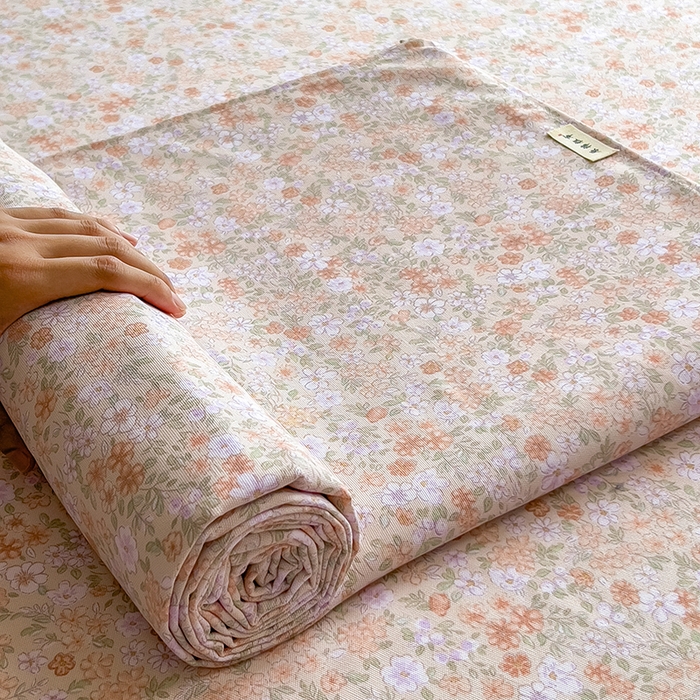 91家纺网 家纺一手货源 找家纺 芃成家纺 2026新款老粗布单床笠 西西里